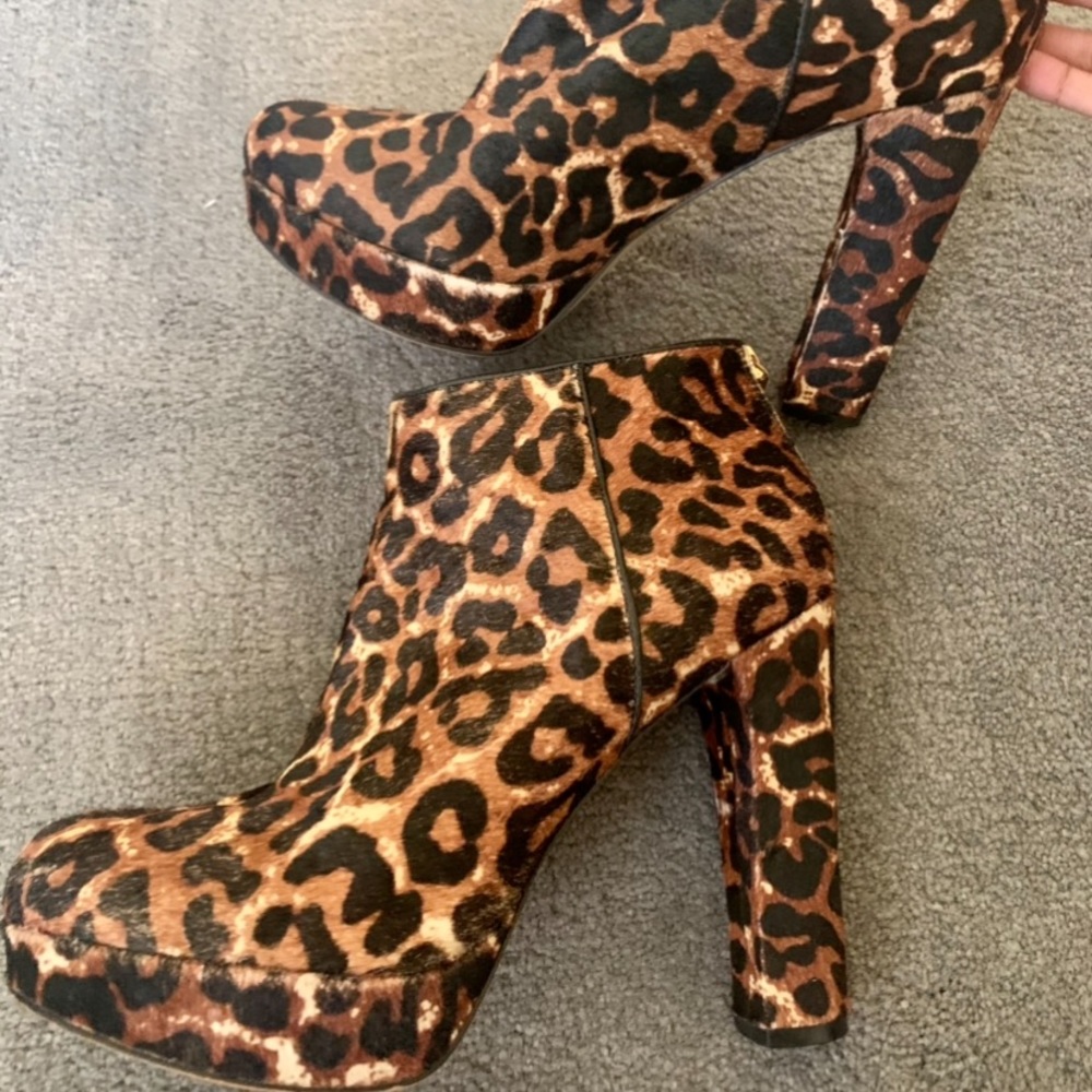 Michael Kors Leopard Calf Hair Platform